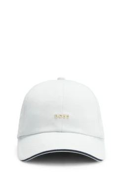 Cap aus Baumwoll-Twill mit Metall-Logo