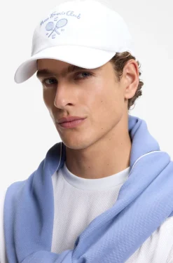 Cap aus Baumwoll-Twill mit Tennis-Artwork