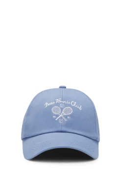 Cap aus Baumwoll-Twill mit Tennis-Artwork