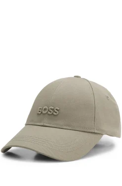 Cap aus Baumwoll-Twill mit tonaler Logo-Stickerei