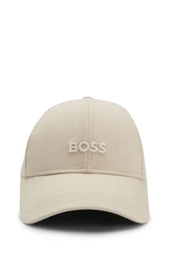 Cap aus Baumwoll-Twill mit tonaler Logo-Stickerei