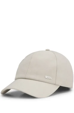 Cap aus Schurwolle mit Logo-Besatz