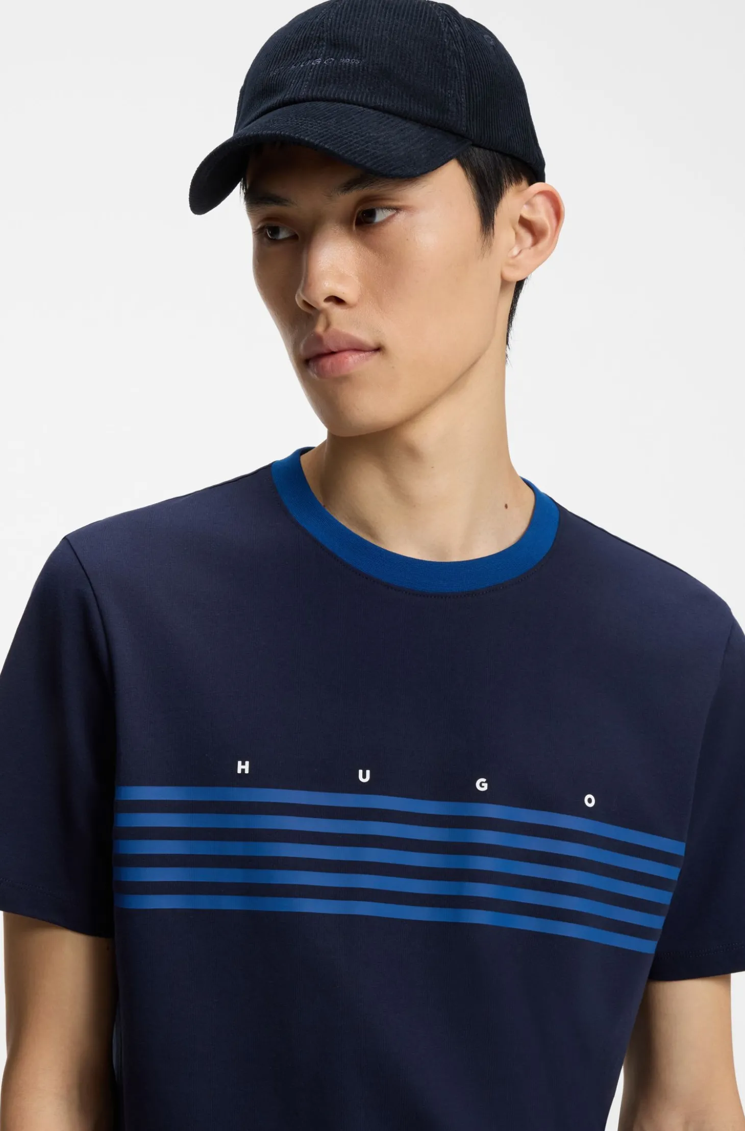 Cap aus softem Baumwoll-Cord mit Logo-Stickerei