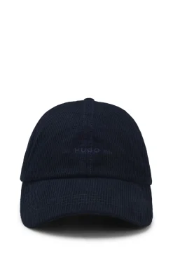 Cap aus softem Baumwoll-Cord mit Logo-Stickerei