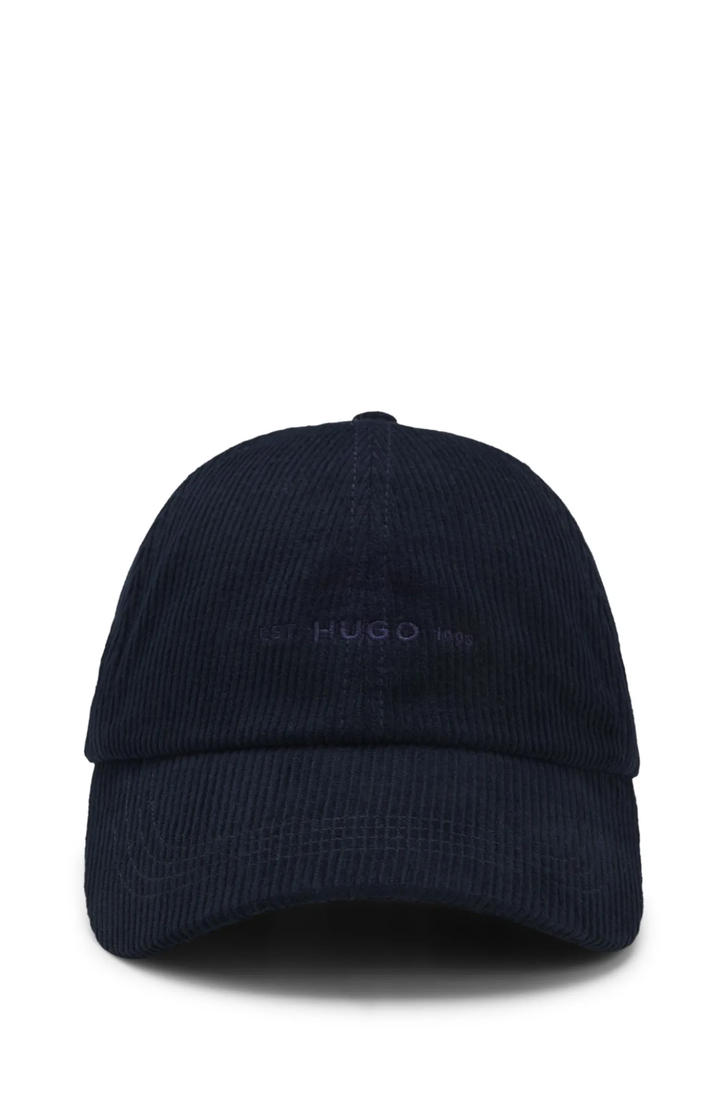 Cap aus softem Baumwoll-Cord mit Logo-Stickerei
