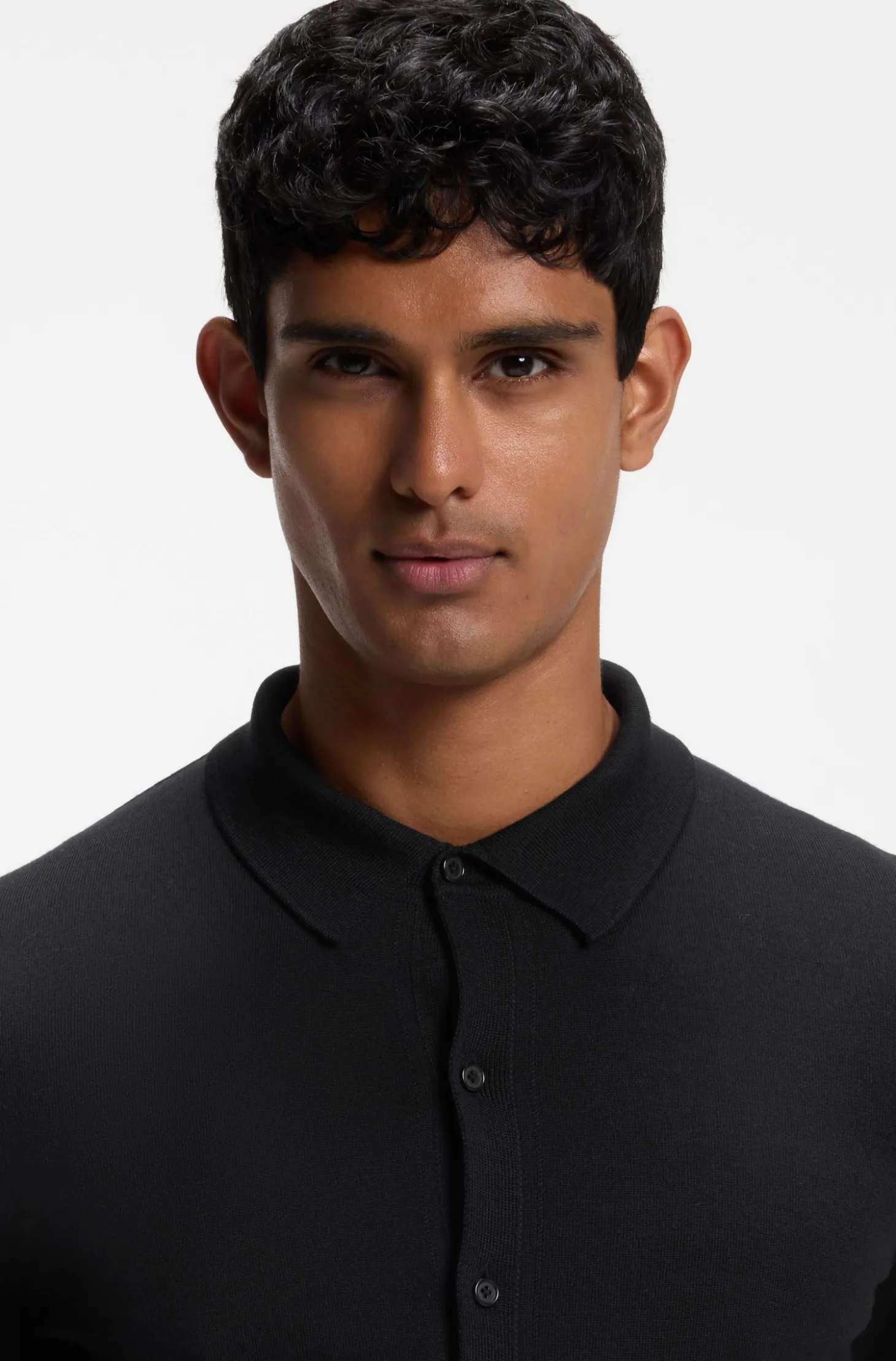 Cardigan aus Schurwolle mit Polokragen