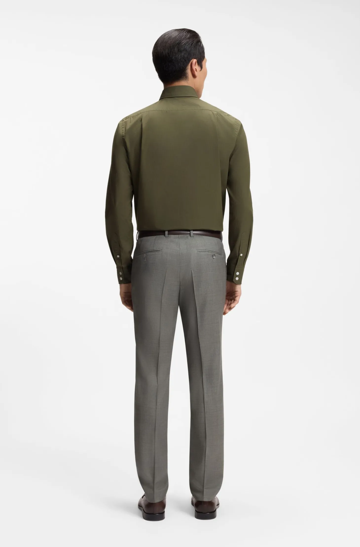 Casual-Fit Hemd im Heritage-Stil aus Baumwoll-Popeline