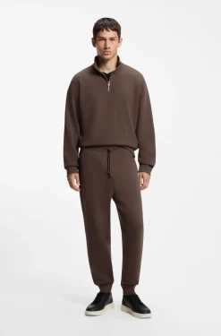 Casual-Hose aus Baumwolle mit elastischen Bündchen