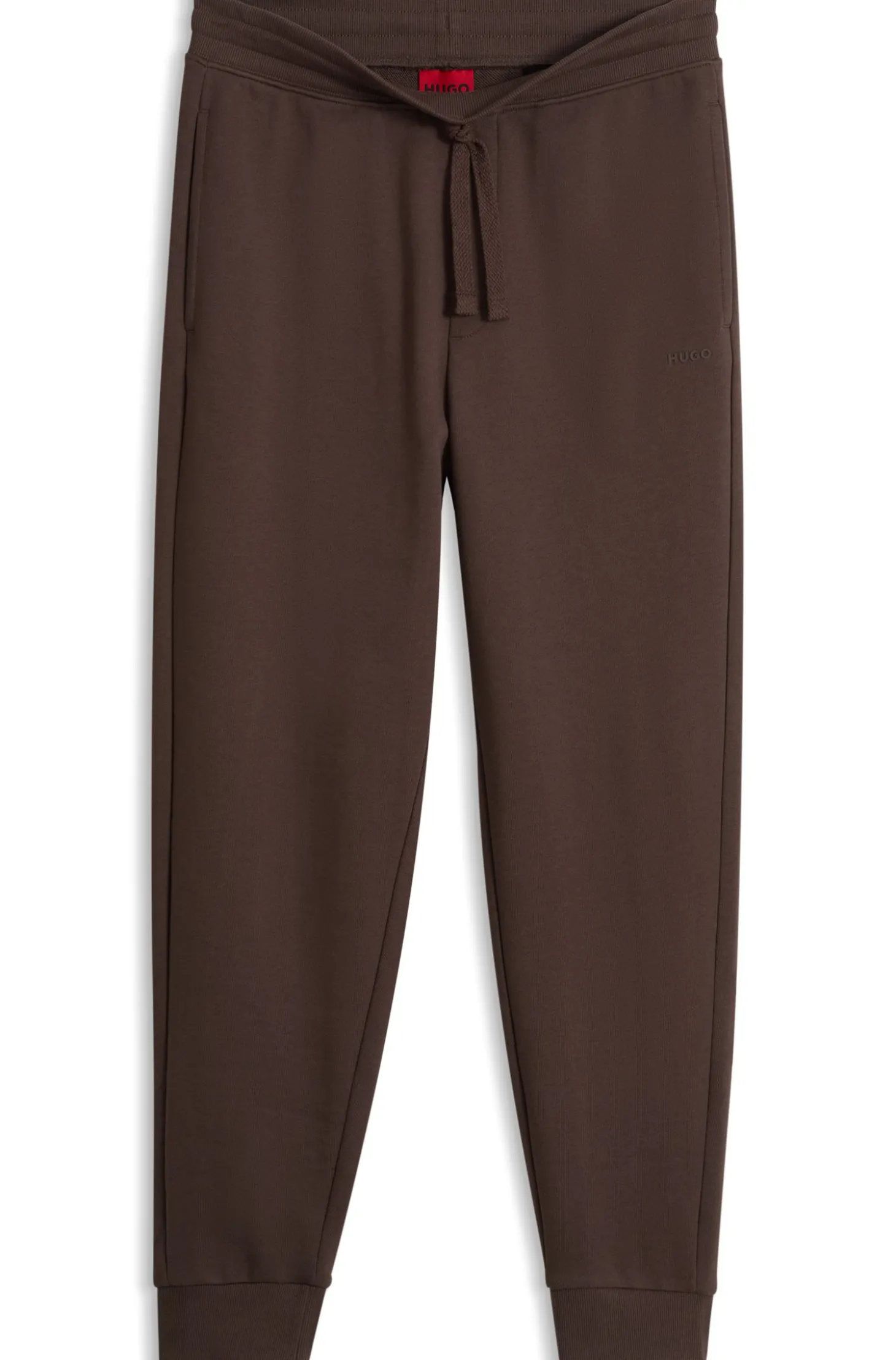 Casual-Hose aus Baumwolle mit elastischen Bündchen