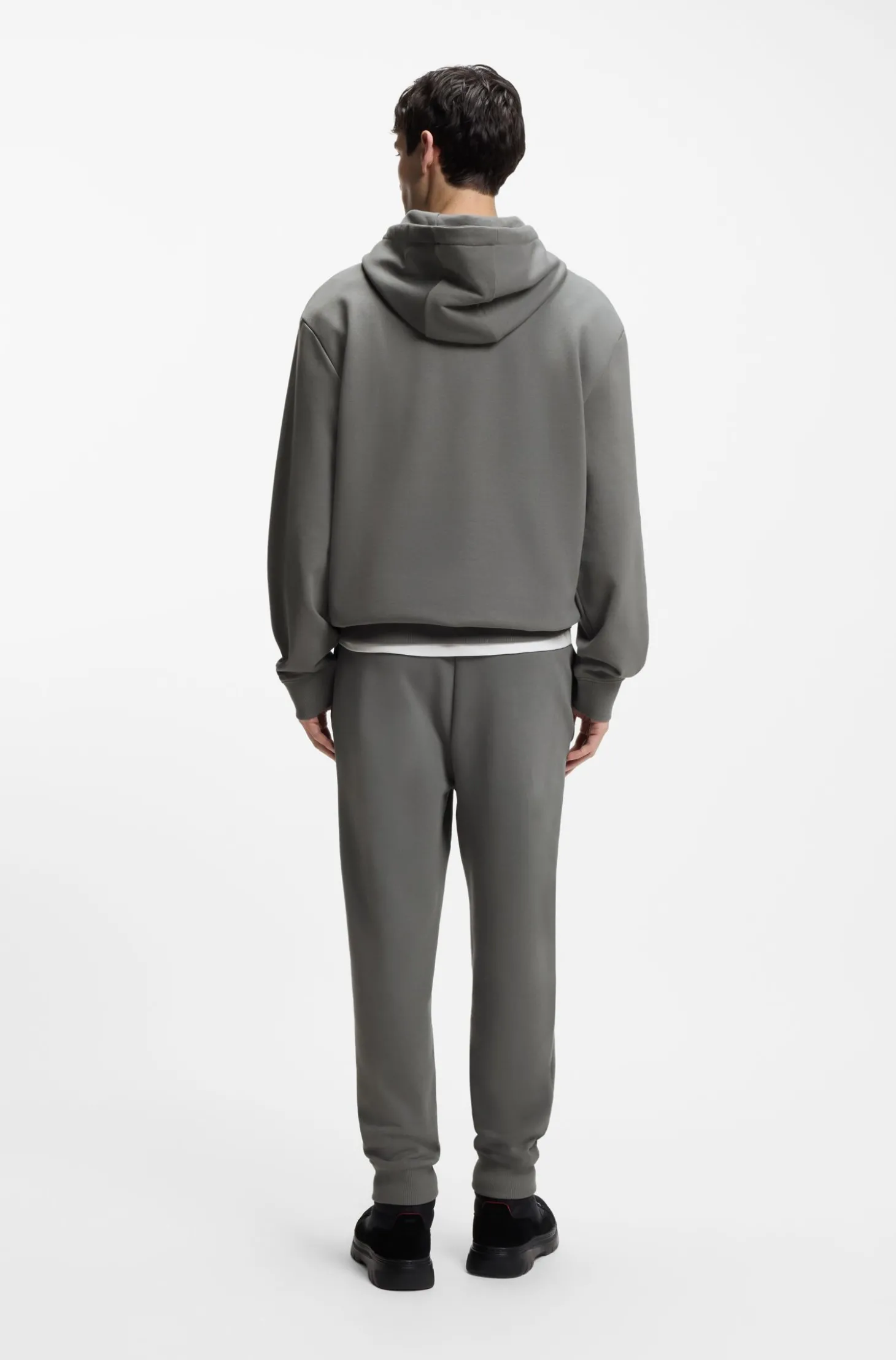 Casual-Hose aus Baumwolle mit elastischen Bündchen
