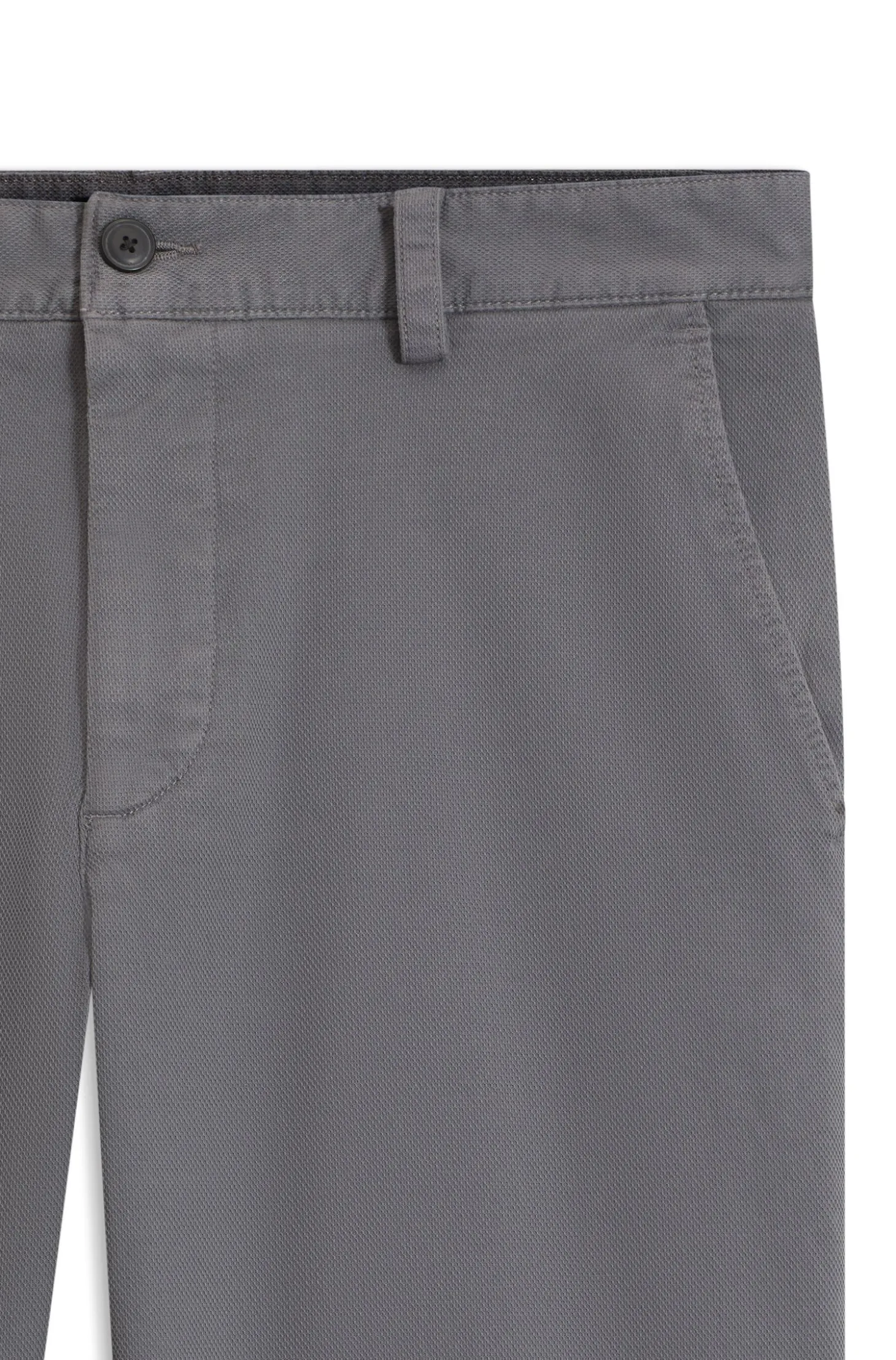 Chino aus strukturierter Stretch-Baumwolle