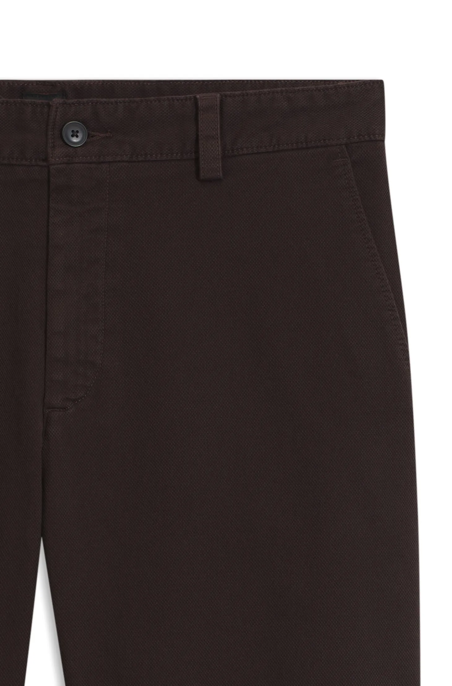 Chino aus strukturierter Stretch-Baumwolle