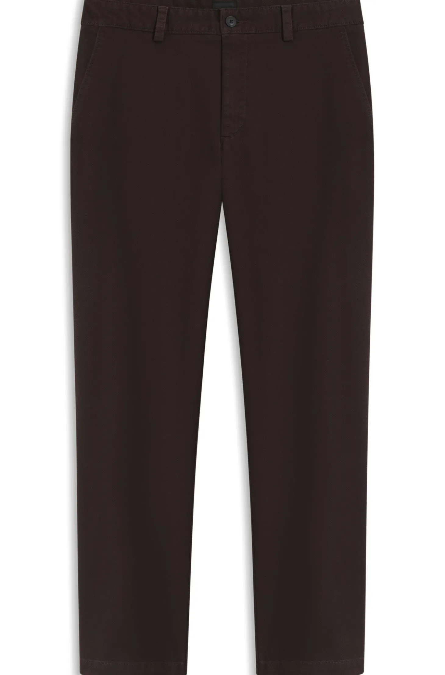 Chino aus strukturierter Stretch-Baumwolle