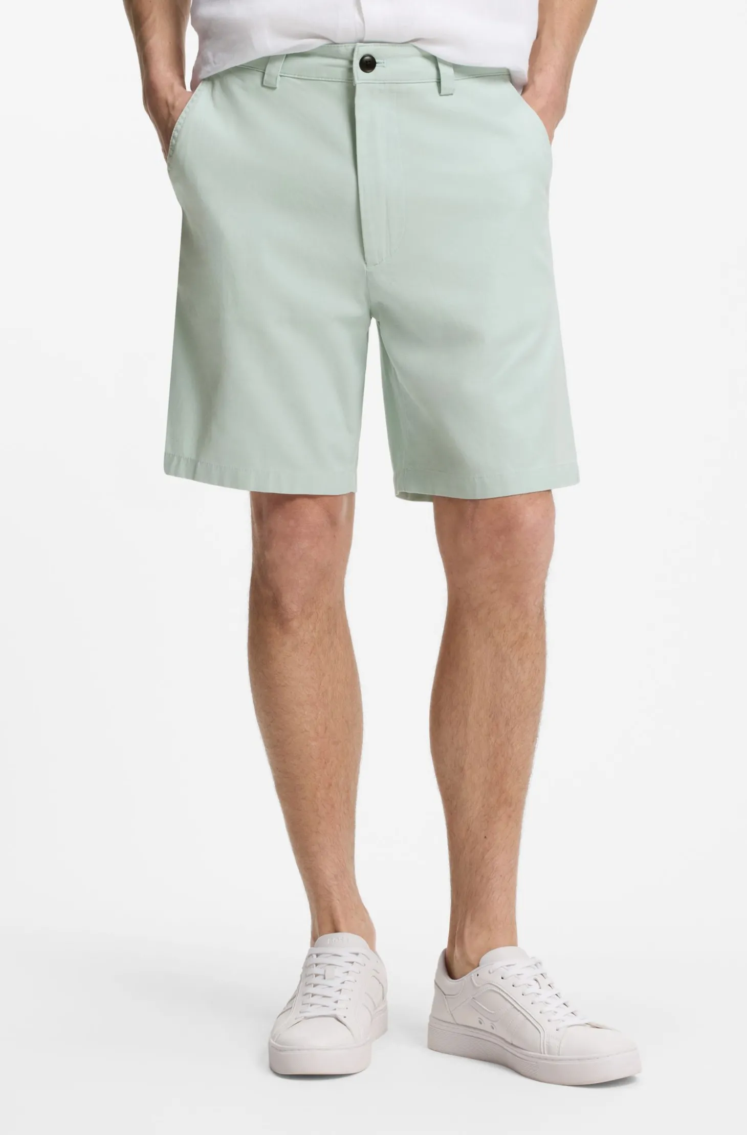 Chino-Style Shorts aus baumwollreichem Twill