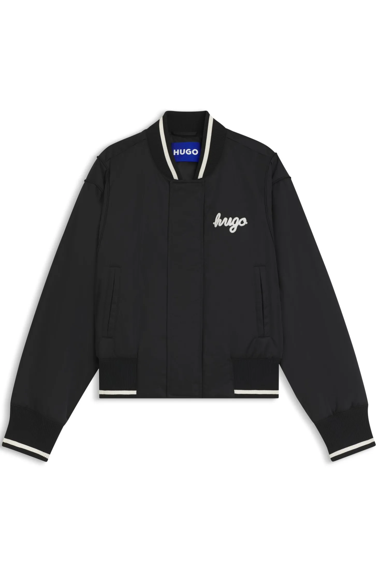 College-Blouson aus Satin mit komfortabler Wattierung