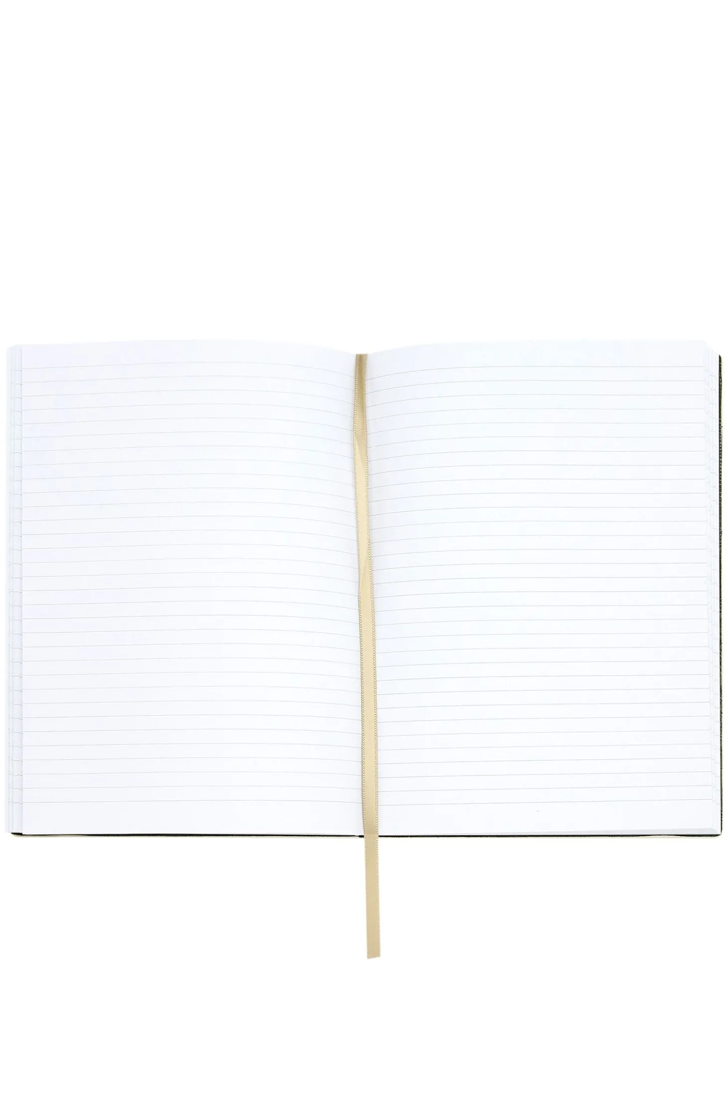 Cremefarbenes DIN-A5-Notizbuch mit Monogramm-Muster