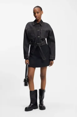 Cropped-Jacke aus japanischem Selvedge-Denim