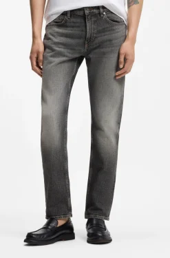 Delaware Schwarze Slim-Fit Jeans aus bequemem Stretch-Denim