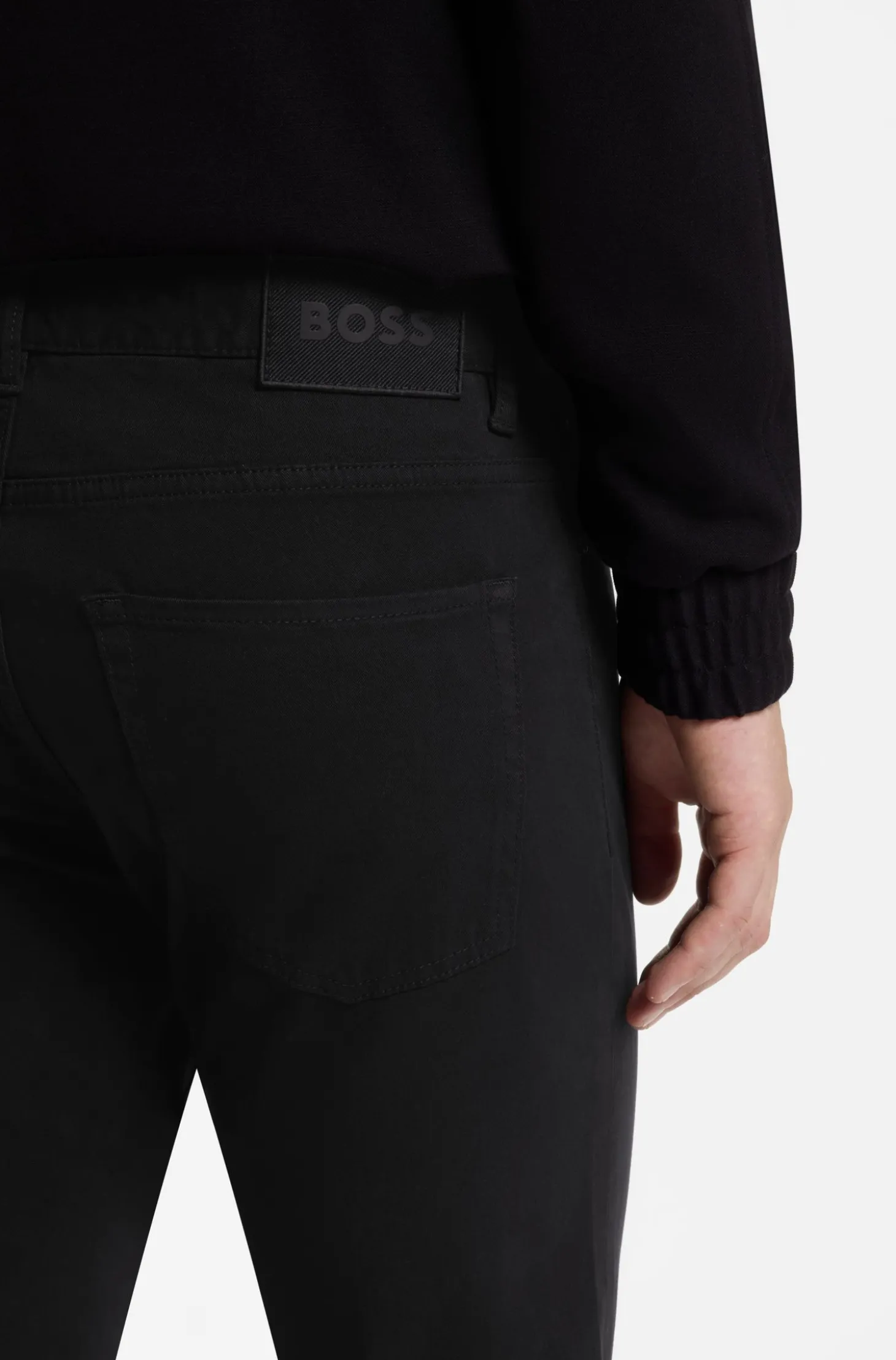 Delaware Slim-Fit Hose aus elastischer Baumwoll-Gabardine