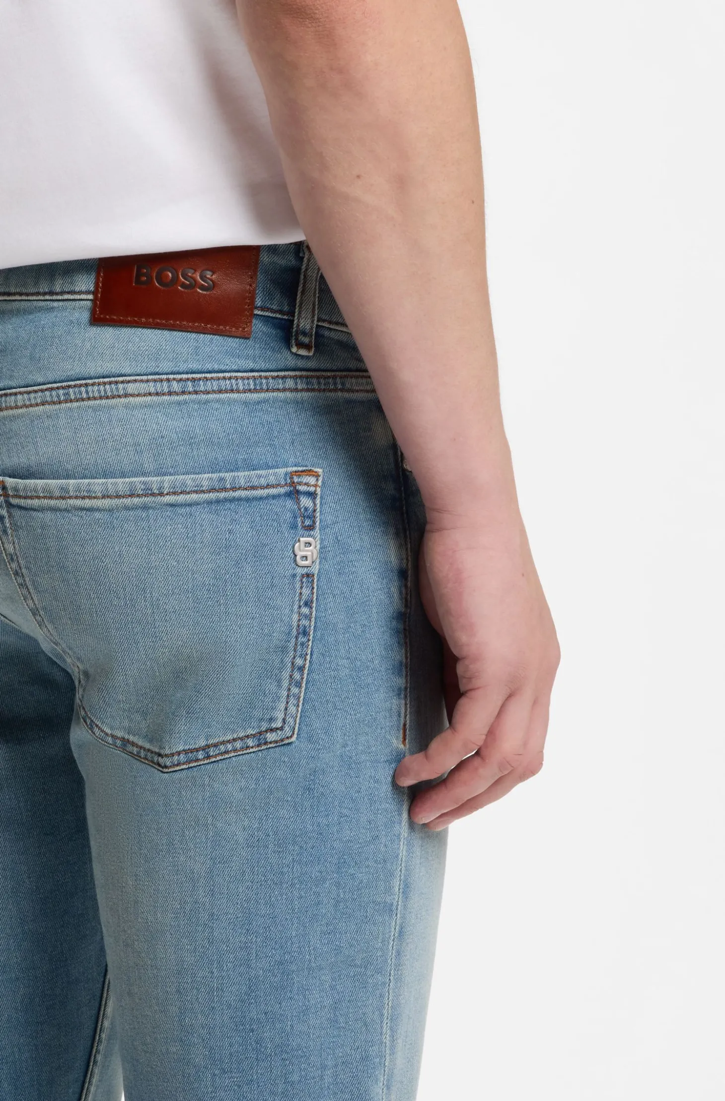 Delaware Slim-Fit Jeans aus bequemem Stretch-Denim in Blau