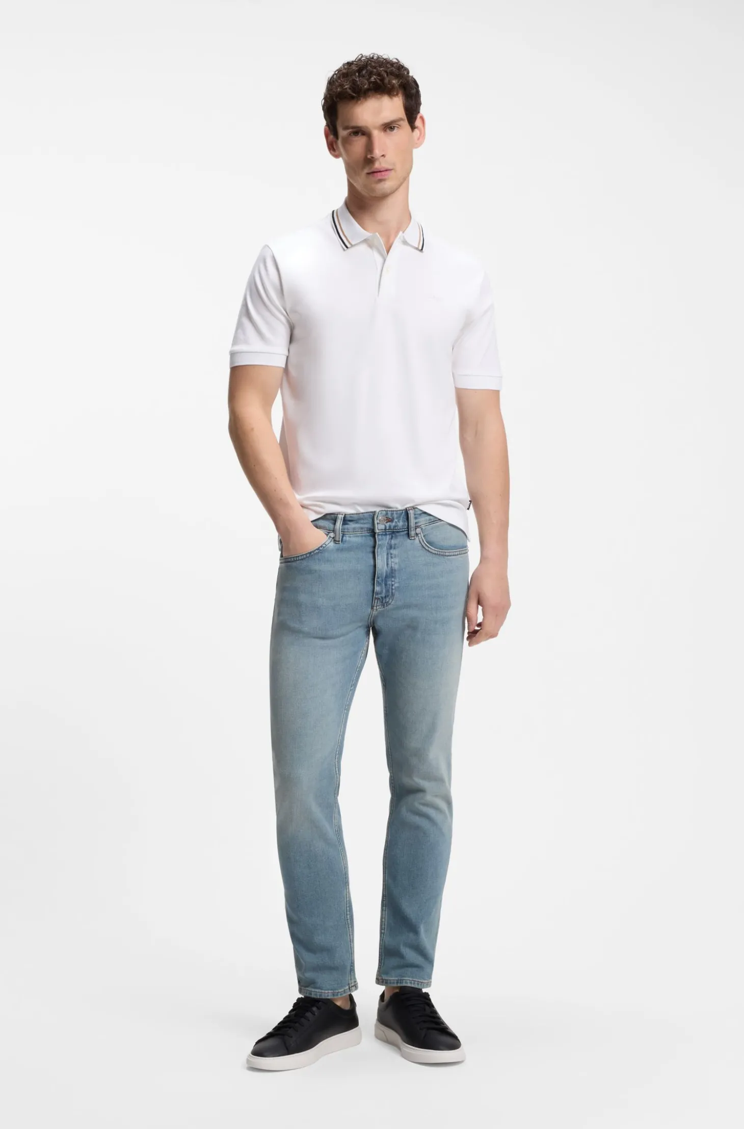 Delaware Slim-Fit Jeans aus bequemem Stretch-Denim in Blau