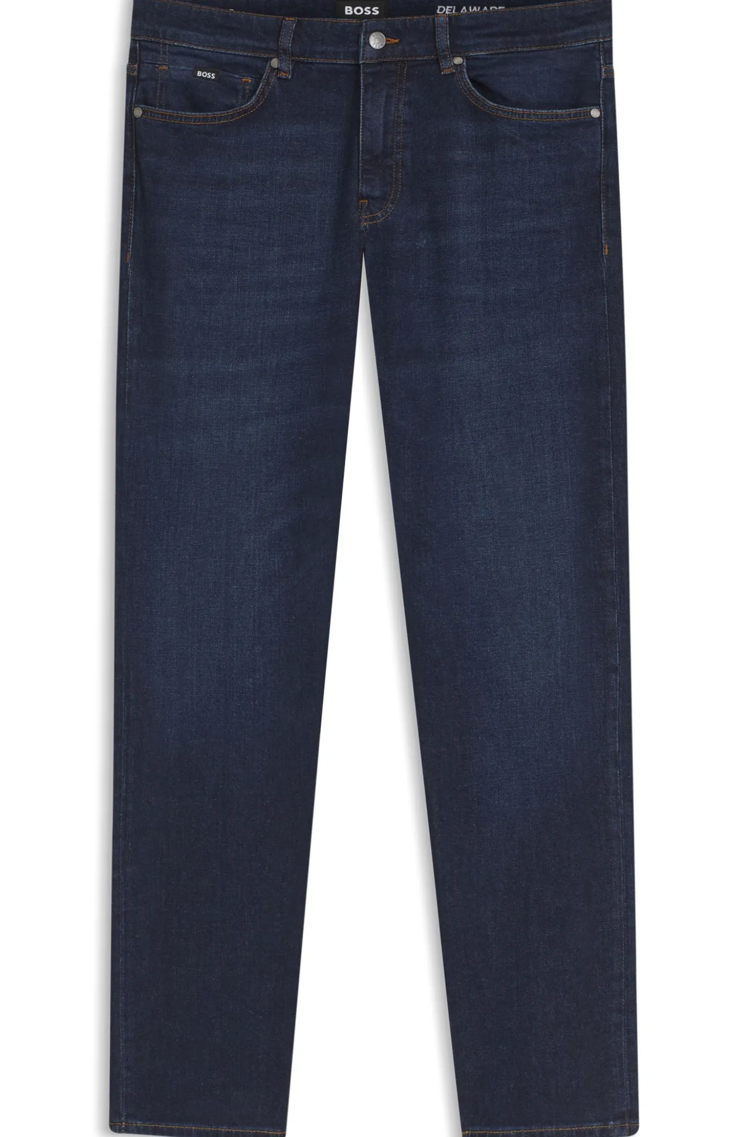 Delaware Slim-Fit Jeans aus bequemem blauem Stretch-Denim