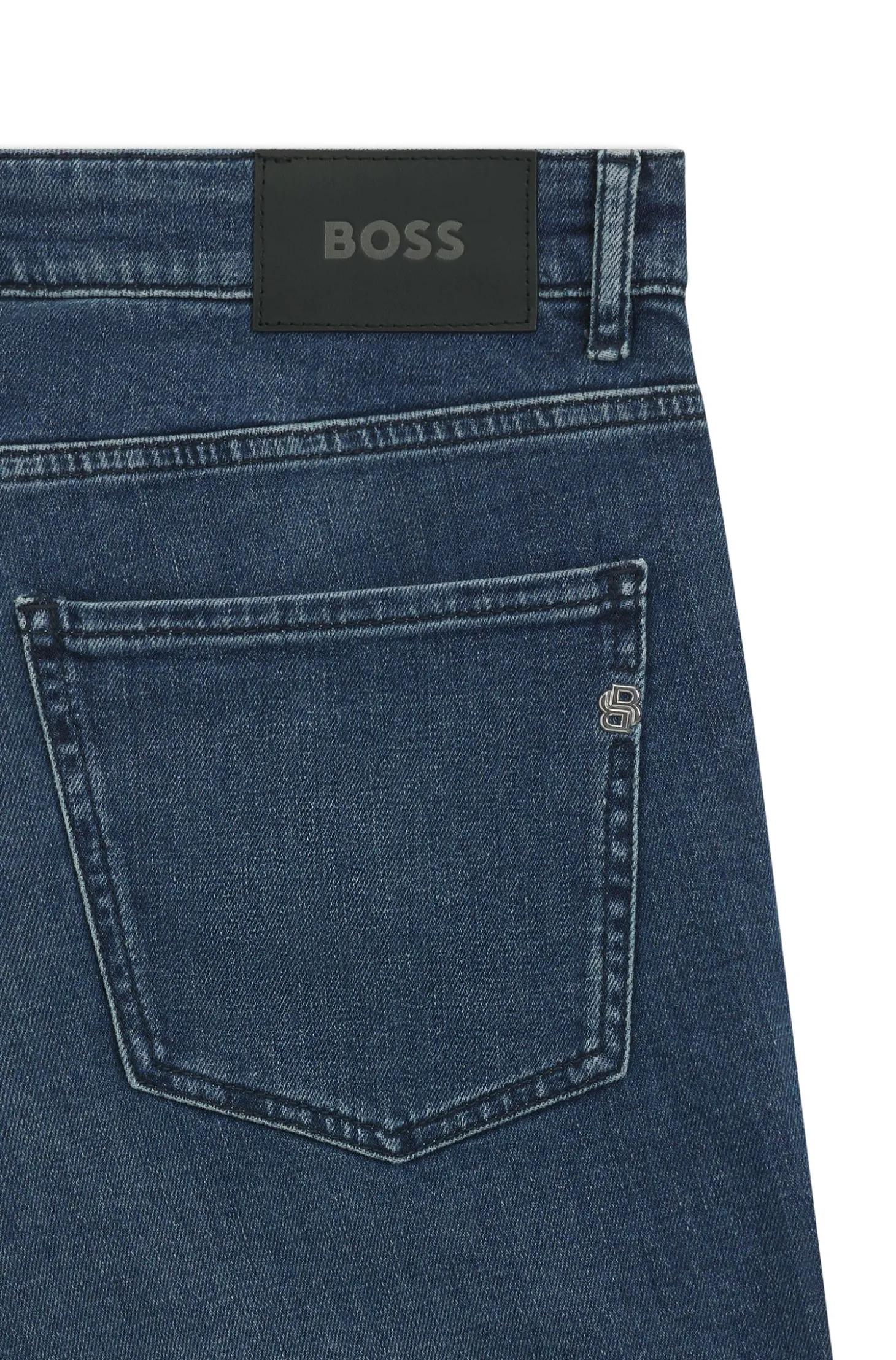 Delaware Slim-Fit Jeans aus bequemem blauem Stretch-Denim