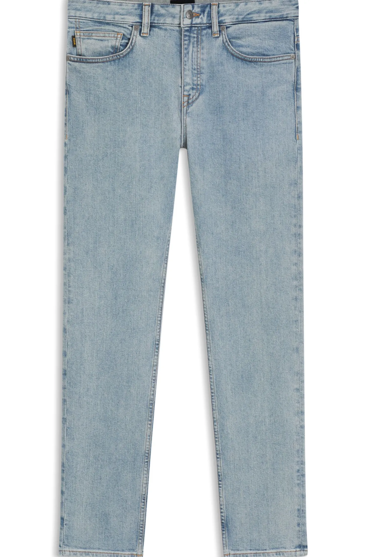 Delaware Slim-Fit Jeans aus bequemem blauem Stretch-Denim