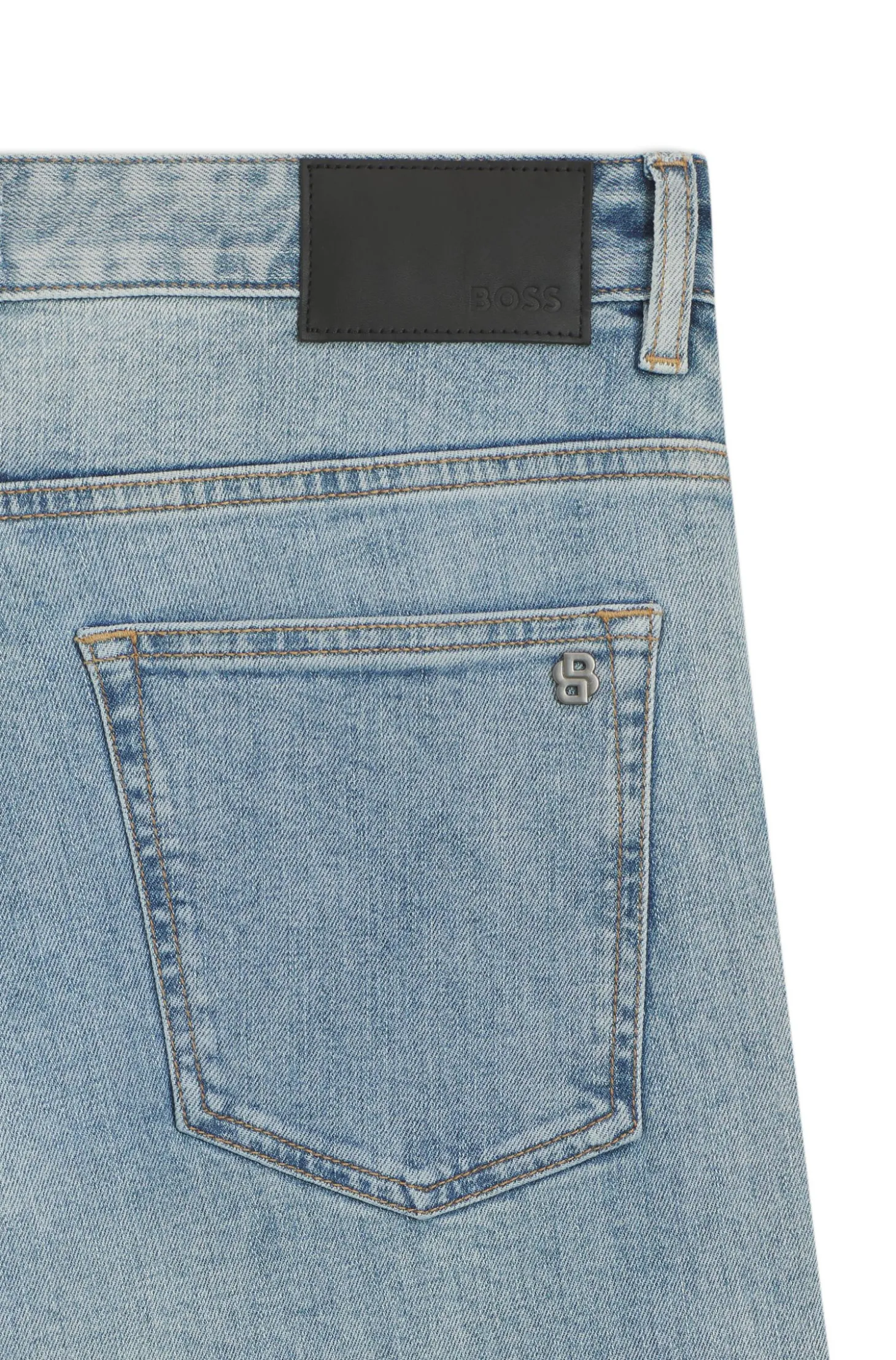 Delaware Slim-Fit Jeans aus bequemem blauem Stretch-Denim