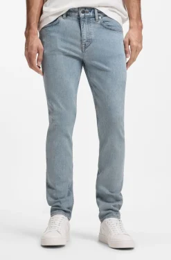 Delaware Slim-Fit Jeans aus bequemem blauem Stretch-Denim