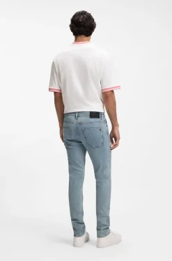 Delaware Slim-Fit Jeans aus bequemem blauem Stretch-Denim