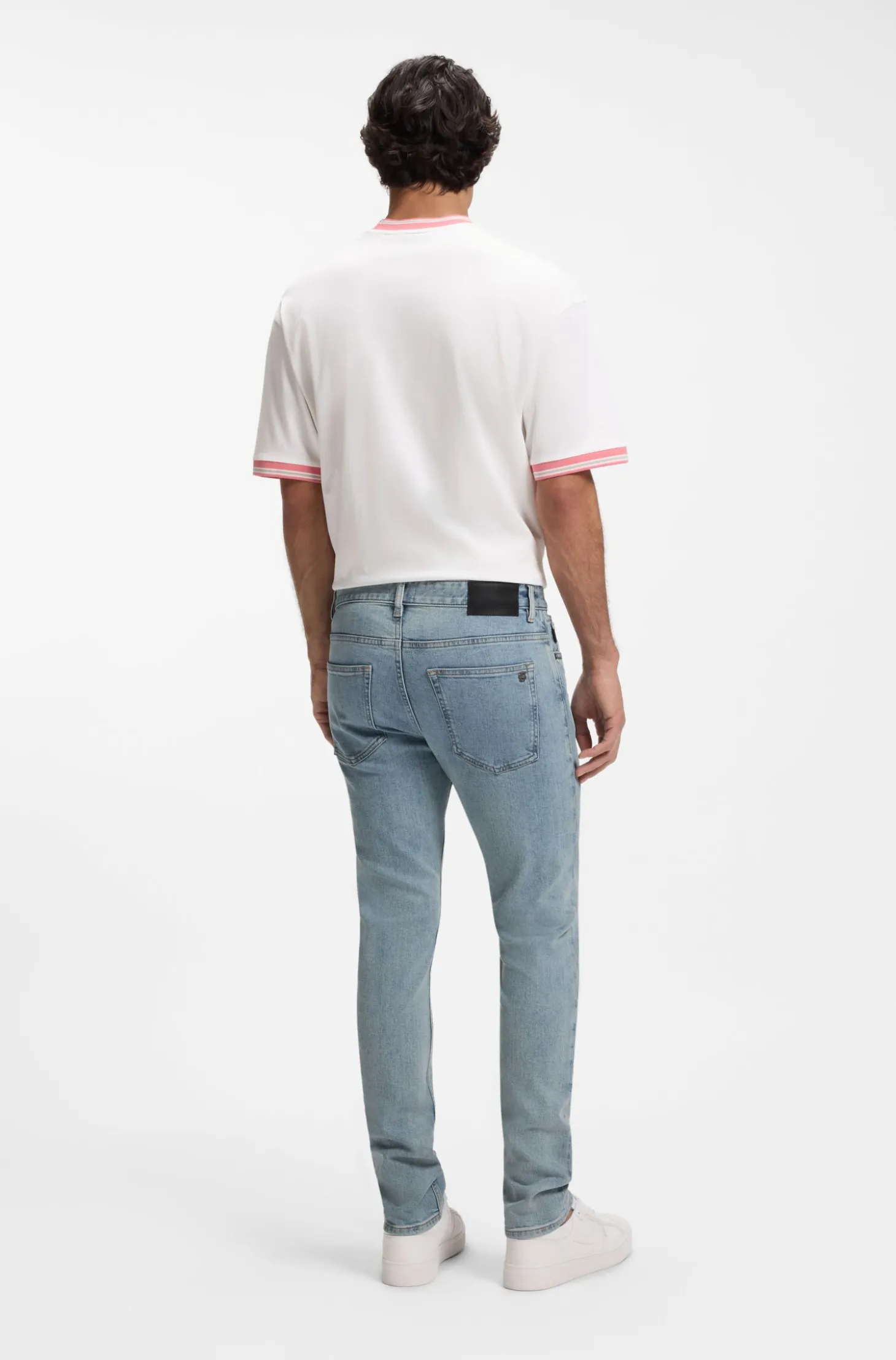 Delaware Slim-Fit Jeans aus bequemem blauem Stretch-Denim