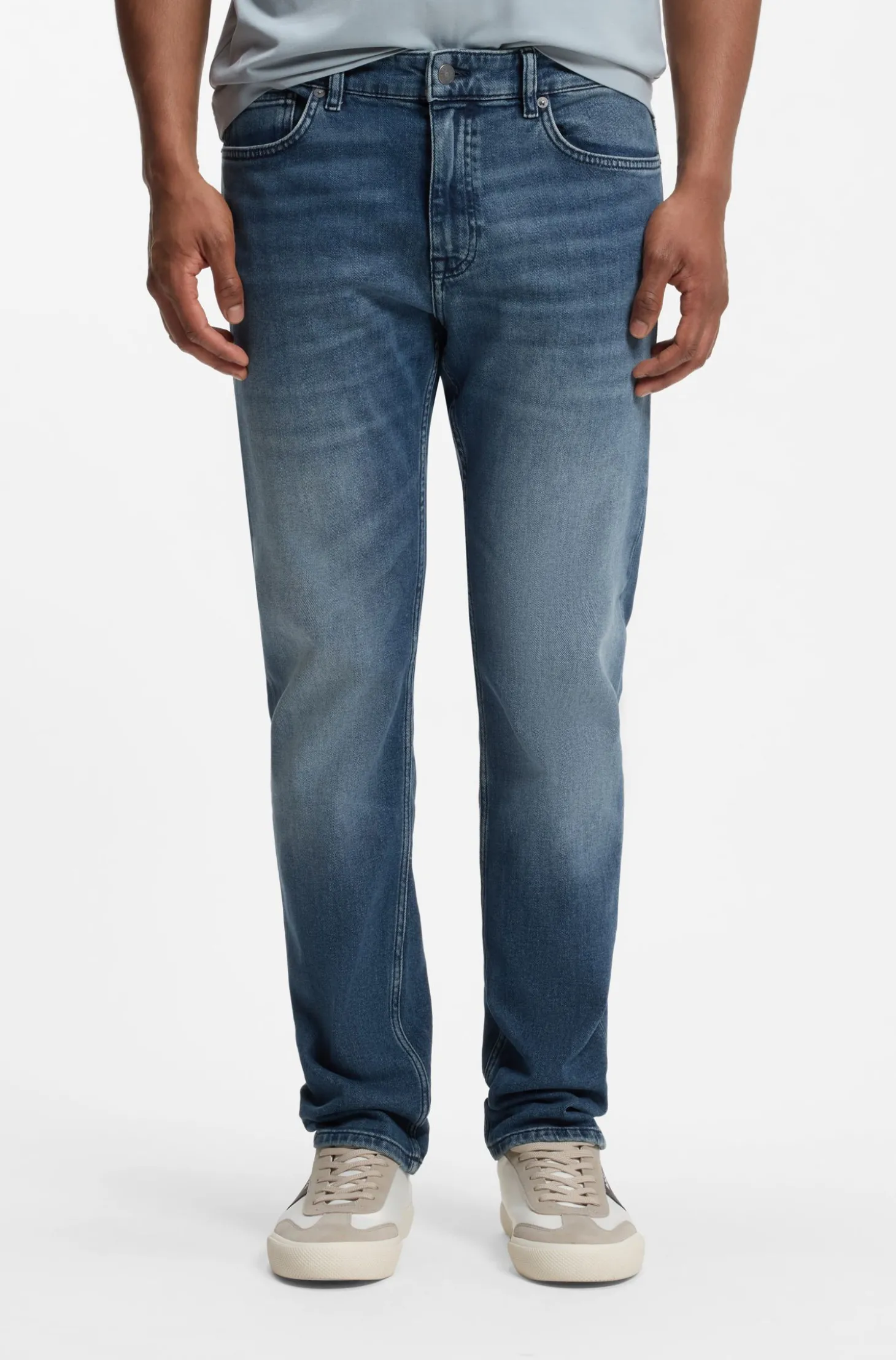 Delaware Slim-Fit Jeans aus bequemem Stretch-Denim in Blau