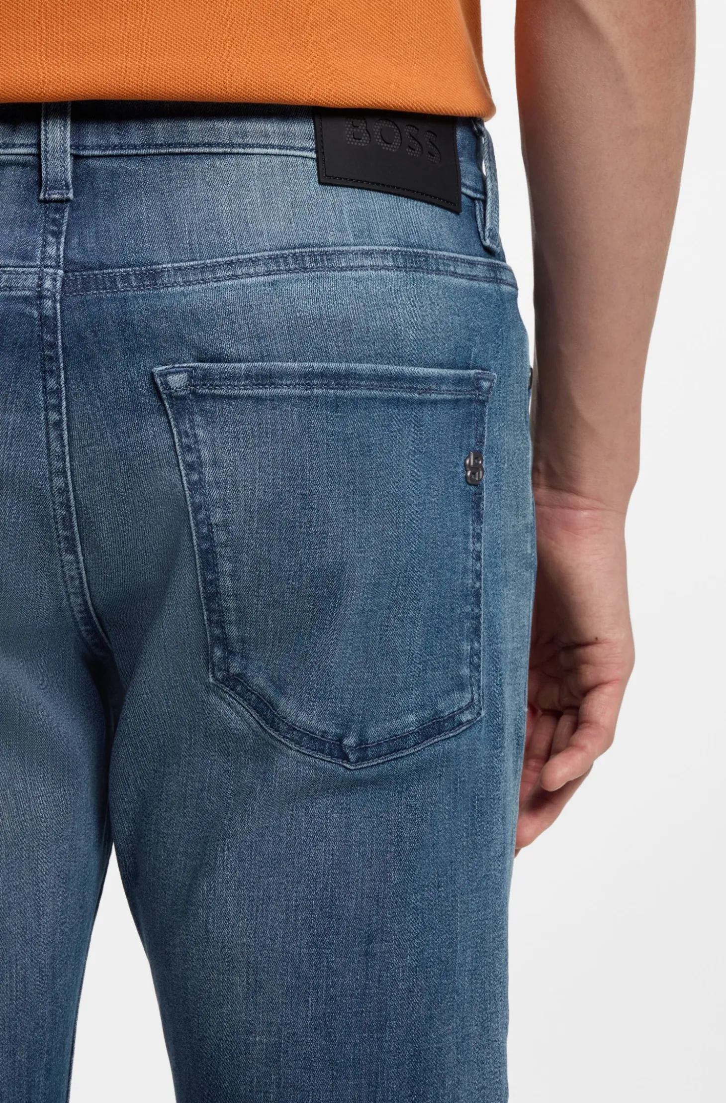 Delaware Slim-Fit Jeans aus blauem leichtem Denim