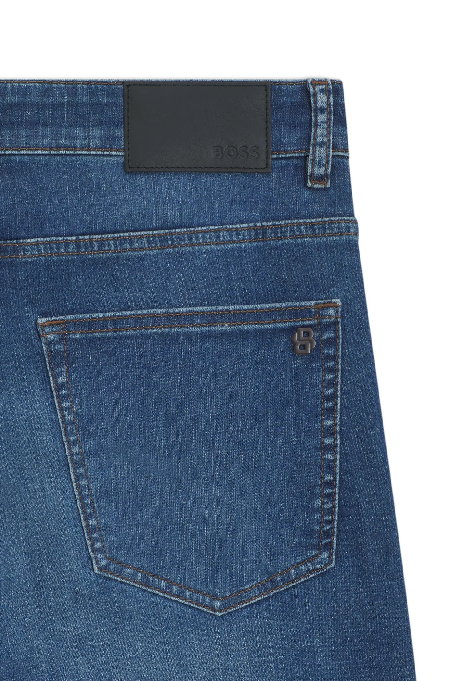 Delaware Slim-Fit Jeans aus blauem Soft-Motion-Denim