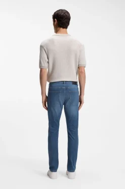 Delaware Slim-Fit Jeans aus blauem Soft-Motion-Denim