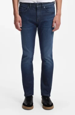 Delaware Slim-Fit Jeans aus blauem Stretch-Denim