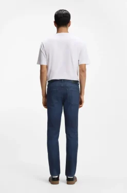 Delaware Slim-Fit Jeans aus blauem Stretch-Denim