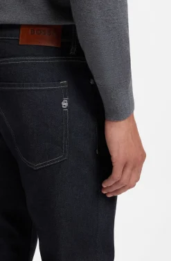 Delaware Slim-Fit Jeans aus dunkelblauem Denim