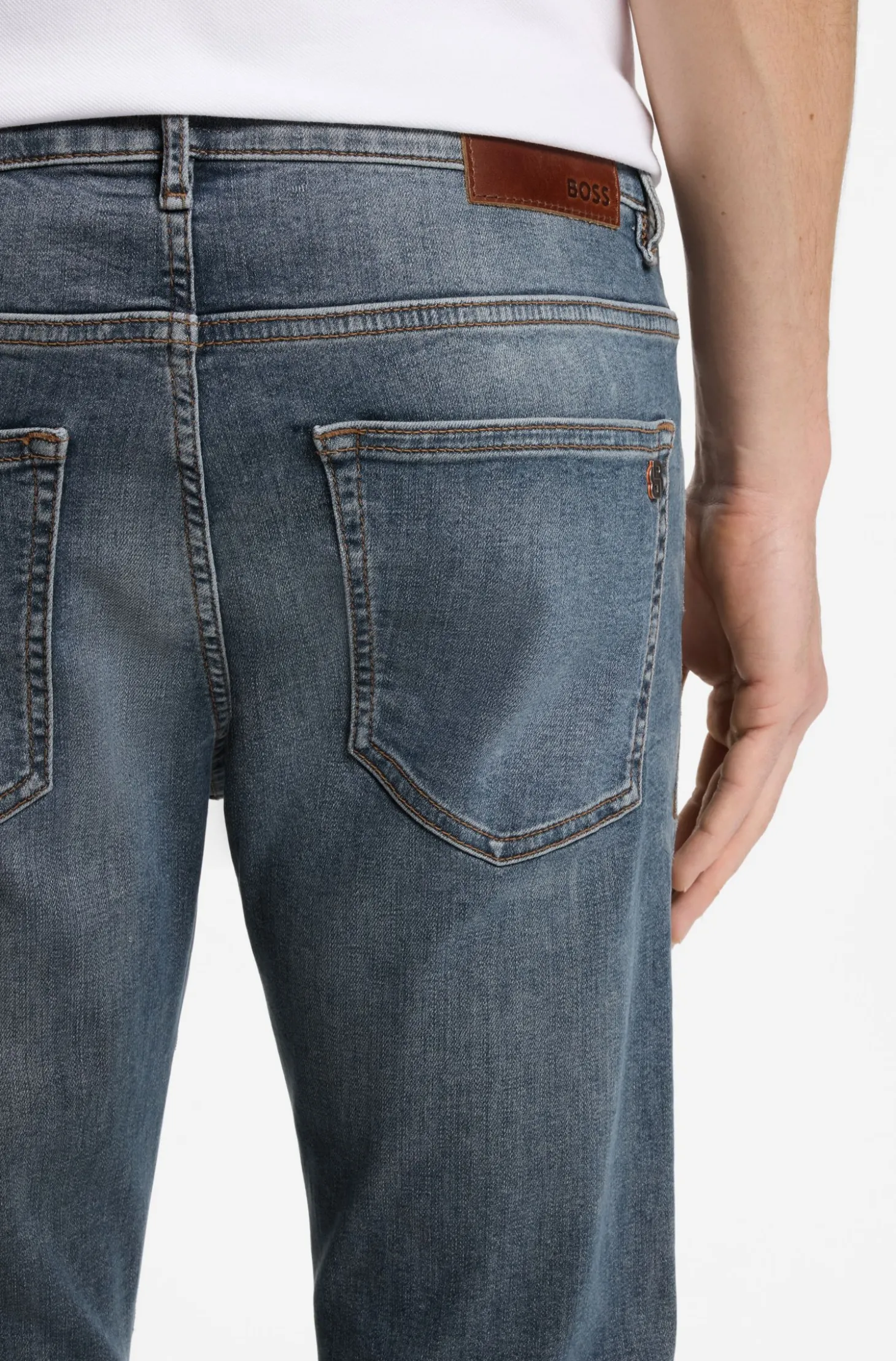 Delaware Slim-Fit Jeans aus elastischem Baumwoll-Denim