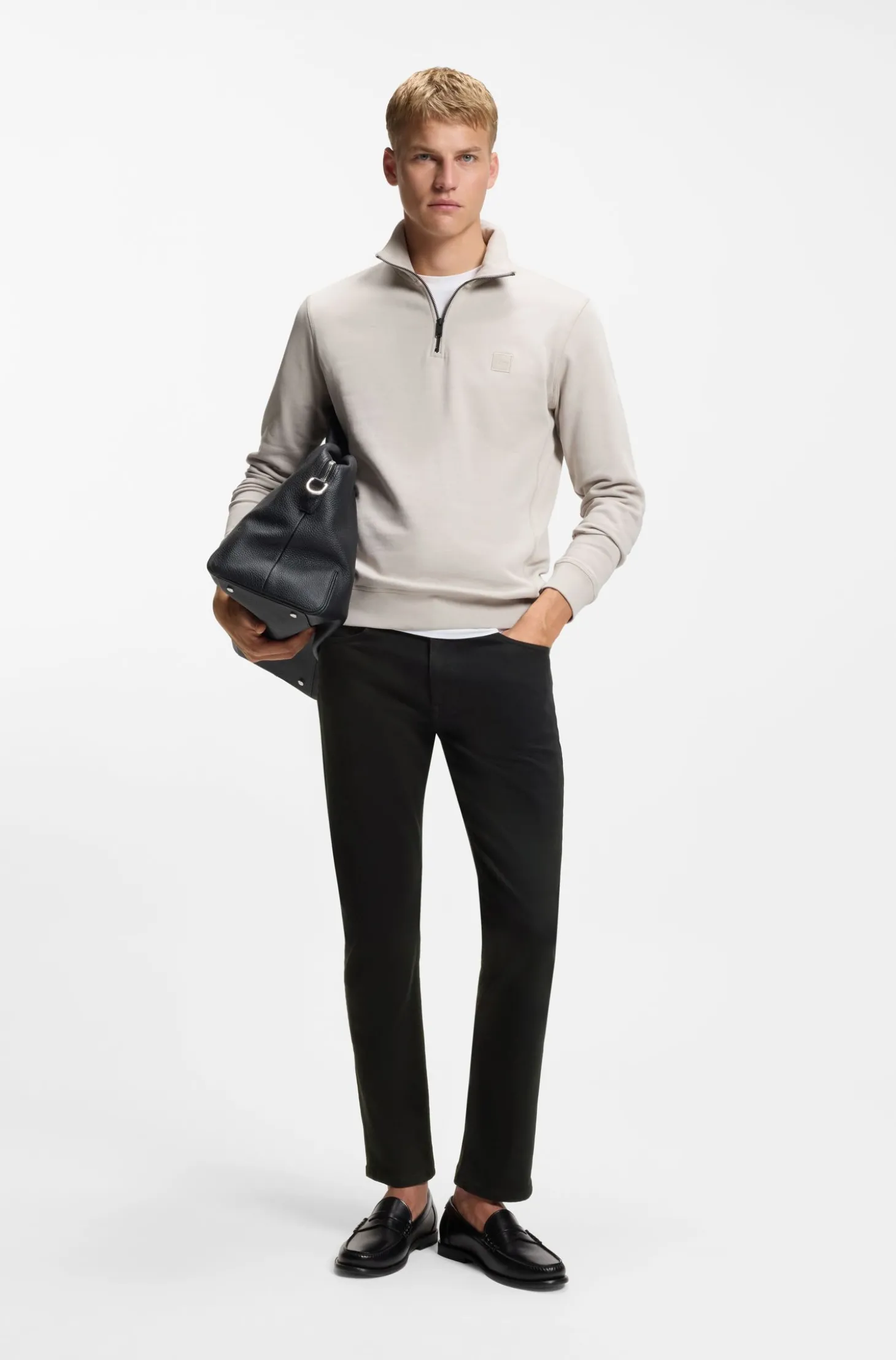 Delaware Slim-Fit Jeans aus komfortablem Stay-Black Stretch-Denim