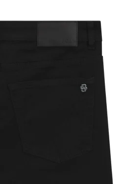 Delaware Slim-Fit Jeans aus komfortablem Stay-Black Stretch-Denim