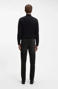 Delaware Slim-Fit Jeans aus schwarzem Stretch-Denim