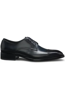 Derbys aus Leder mit Brogue-Details