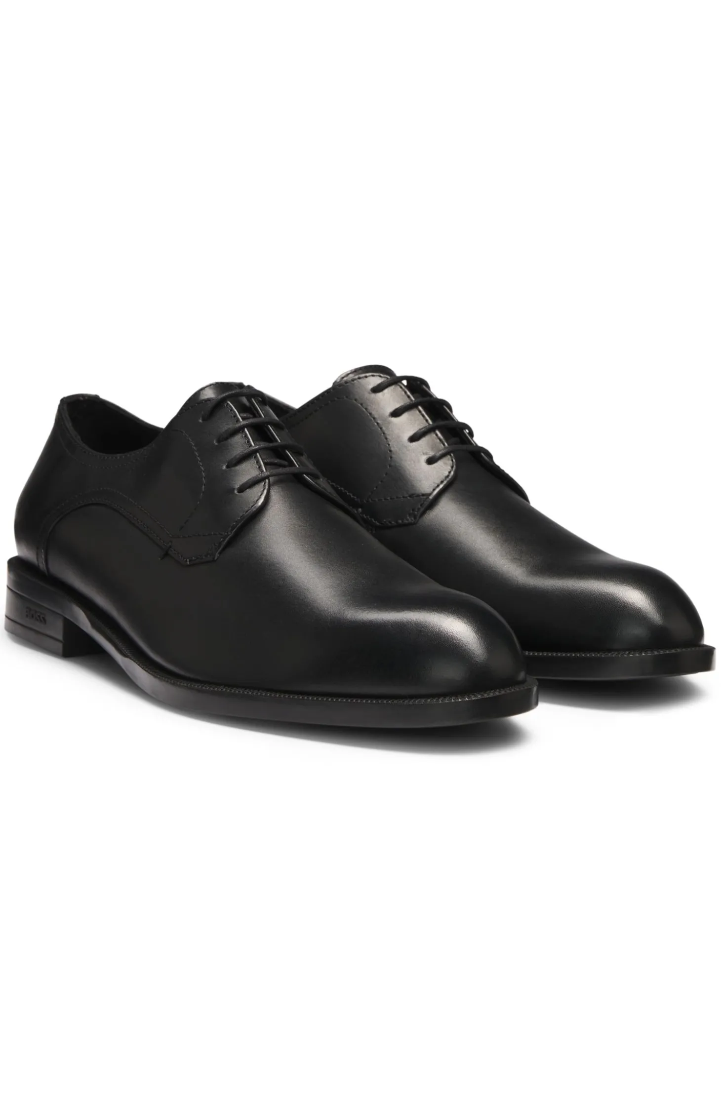 Derbys aus Leder mit Nahtdetails