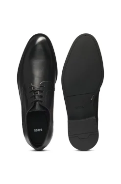 Derbys aus Leder mit Nahtdetails