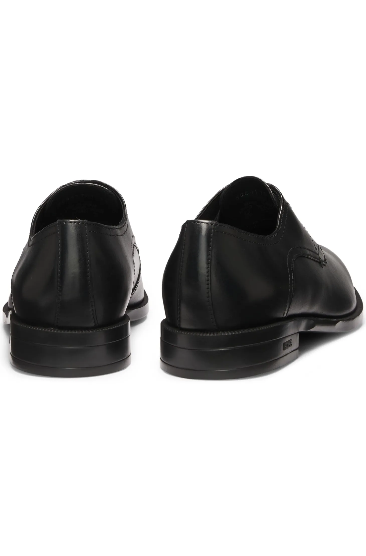 Derbys aus Leder mit Nahtdetails