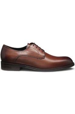 Derbys aus Leder mit Nahtdetails