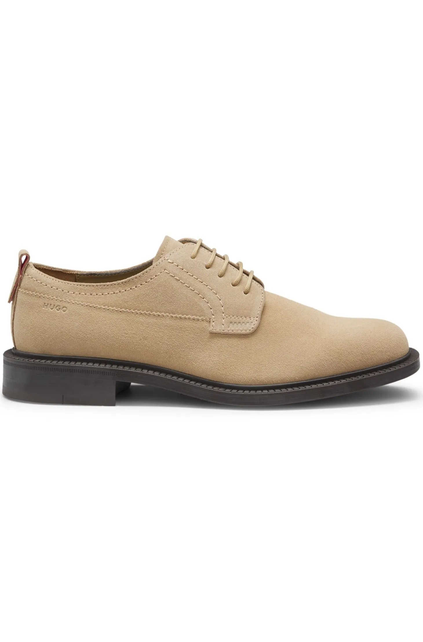 Derbys aus Veloursleder