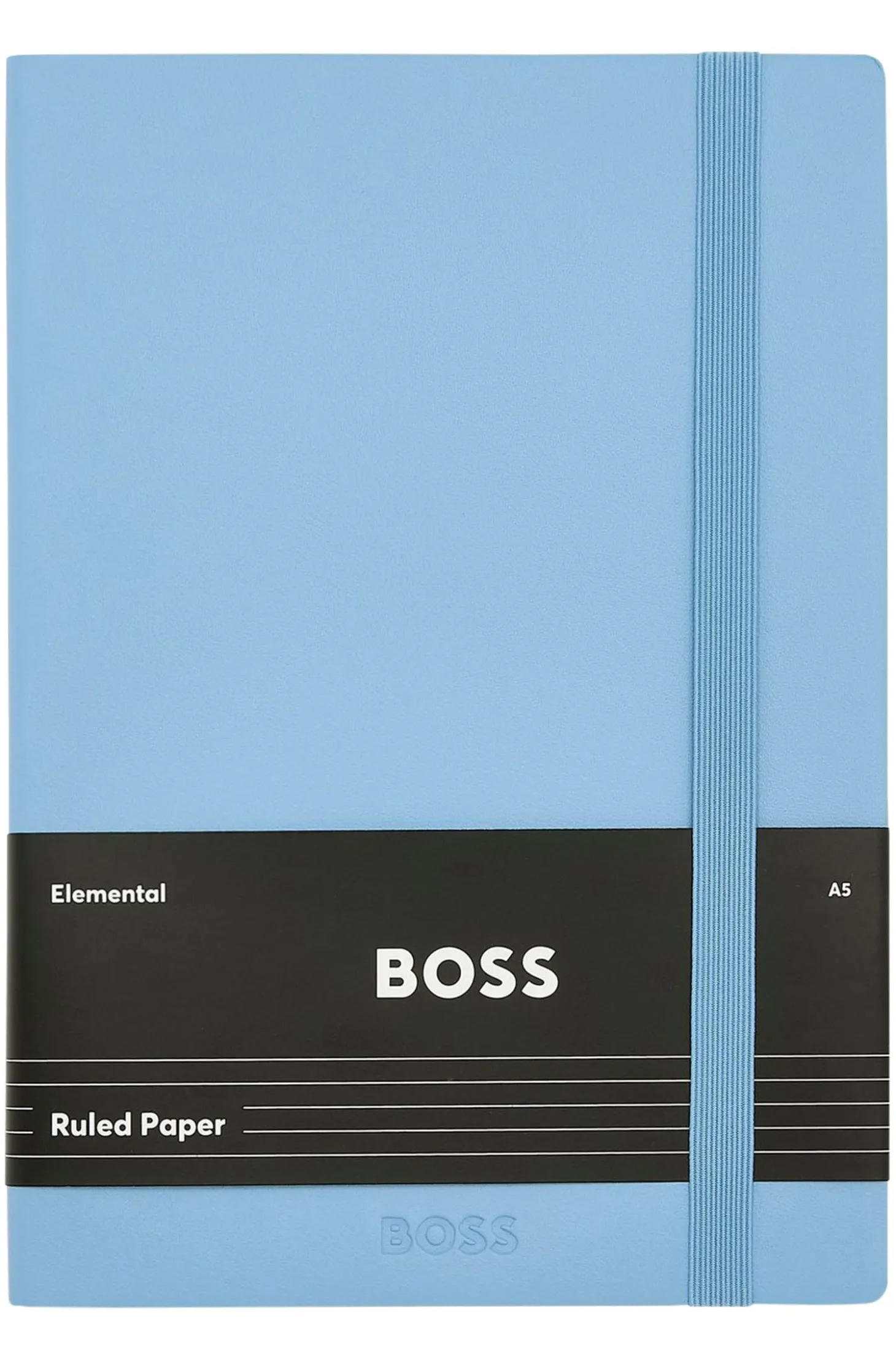 DIN-A5-Notizbuch aus pastellblauem Kunstleder